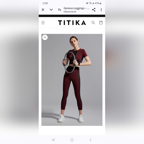 Titika Activewear set - leggings & top - Picture 1 of 10